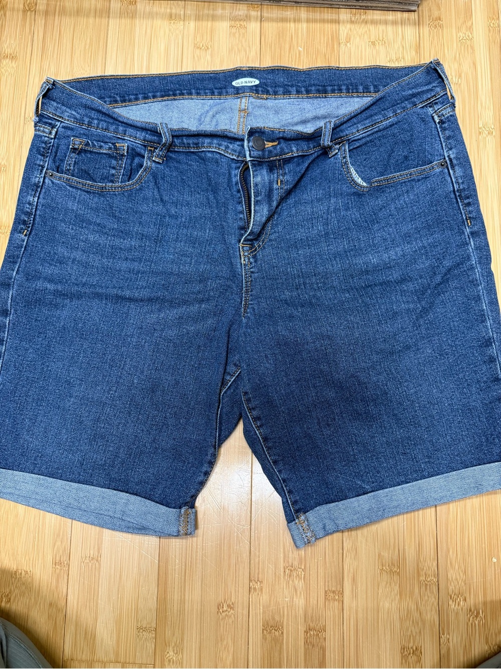 Old Navy Blue Rolled-Hem Denim Shorts